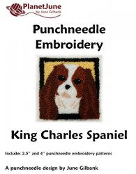 (image for) Punchneedle Embroidery Pattern: King Charles Spaniel