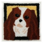 (image for) Punchneedle Embroidery Pattern: King Charles Spaniel