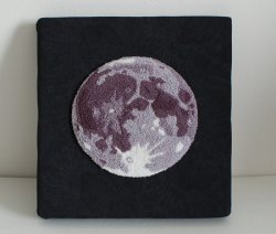 (image for) Punchneedle Embroidery Pattern: The Moon