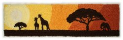 (image for) Punchneedle Embroidery Pattern: Serengeti Sunset
