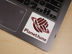 (image for) PlanetJune Vinyl Sticker