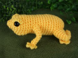 (image for) Poison Dart Frog & Singing Frog - TWO amigurumi crochet patterns