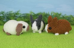 (image for) Baby Bunnies 1 & 2 - SIX amigurumi bunny crochet patterns