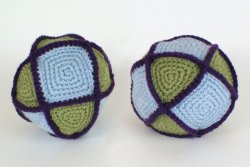 (image for) Polyhedral Balls & Cuboctahedron - SIX crochet patterns