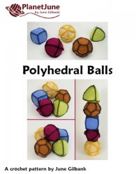 (image for) Polyhedral Balls, Gaming Dice, Cuboctahedron: 7 crochet patterns