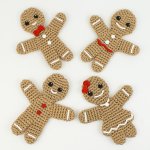 (image for) Gingerbread Family - TWO amigurumi crochet patterns