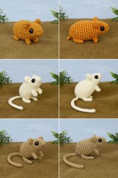 (image for) Mini Mammals 1 & 2 - SIX amigurumi crochet patterns