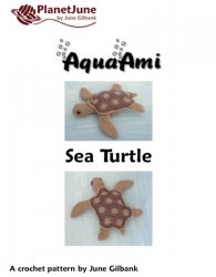 (image for) AquaAmi & Simple-Shell Sea Turtles: TWO amigurumi crochet patterns