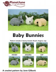 (image for) Baby Bunnies and Pika - FOUR amigurumi crochet patterns