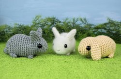 (image for) Baby Bunnies 1 & 2 and Pika - SEVEN amigurumi crochet patterns