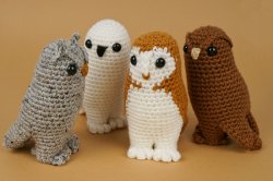 (image for) Owl Collection & Barn Owl - FOUR amigurumi crochet patterns
