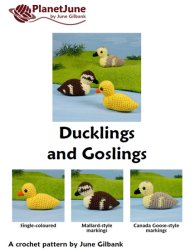 (image for) Duck and Goose Collection amigurumi crochet patterns (adults & babies, Canada Goose & Mallards)