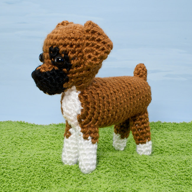 Boxer Crochet Pattern, Crochet Boxer Dog Pattern, Amigurumi Boxer