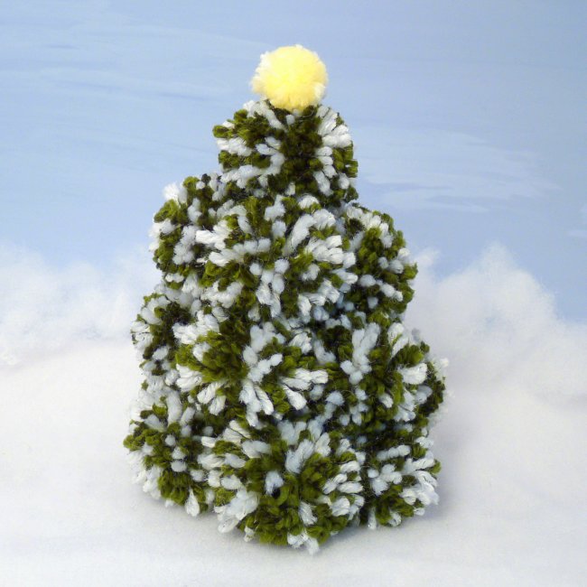 (image for) Pom-Pom Christmas Tree DONATIONWARE craft tutorial - Click Image to Close