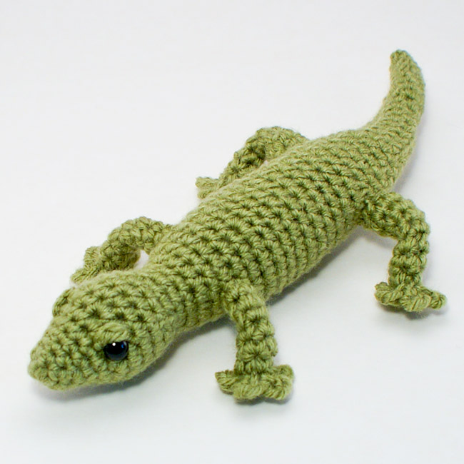 Gecko (lizard) amigurumi crochet pattern - Click Image to Close