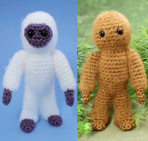 Yeti and Bigfoot - amigurumi crochet pattern - Click Image to Close