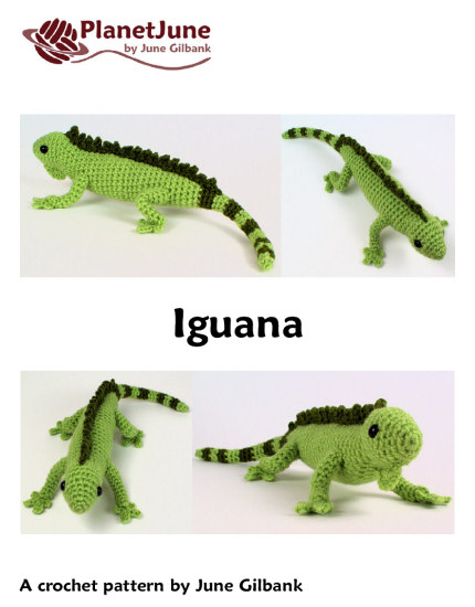 (image for) Iguana & Frilled Lizard - TWO amigurumi crochet patterns - Click Image to Close