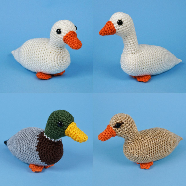 (image for) Duck and Goose & Mallards amigurumi crochet patterns - Click Image to Close